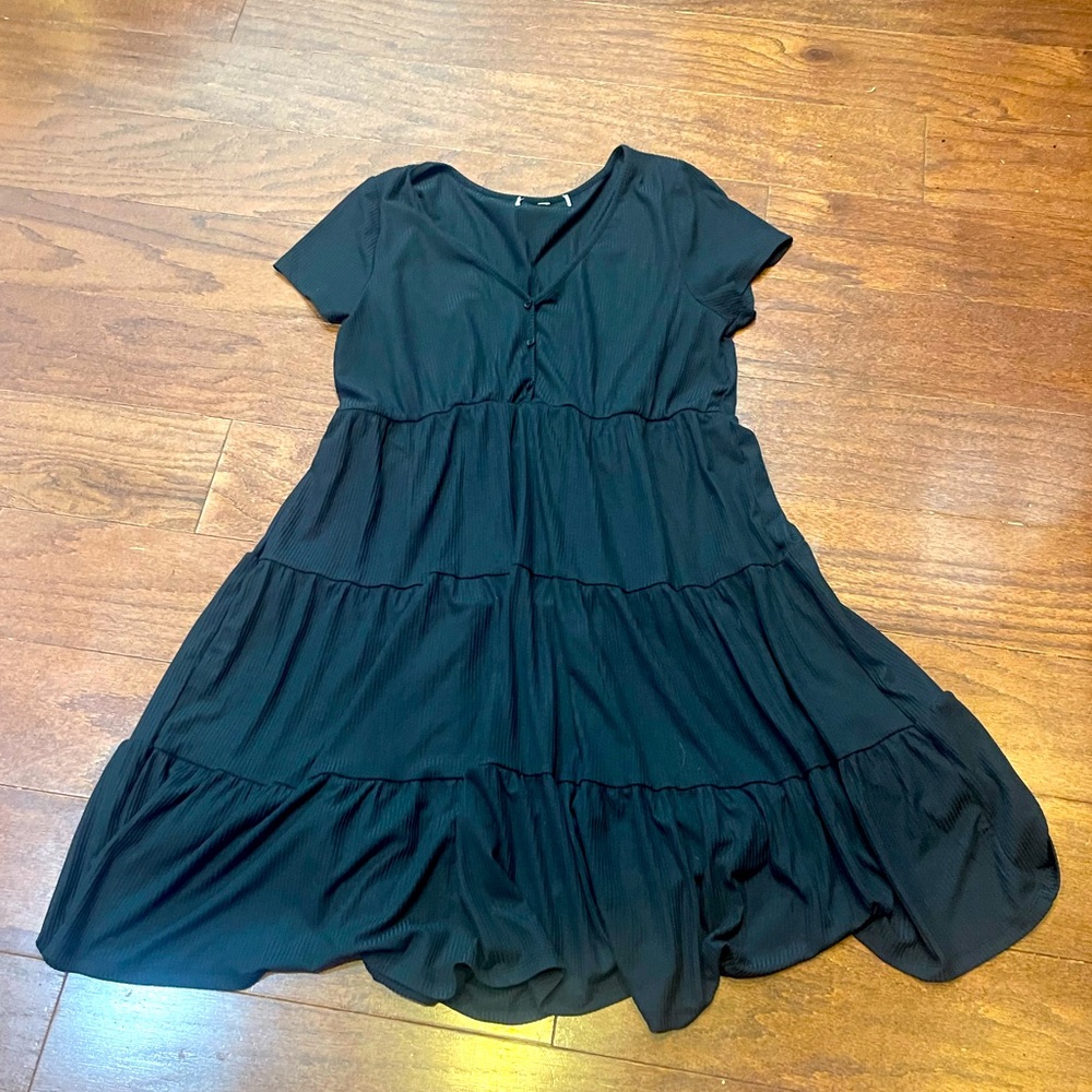 Target Black Mini Casual Dress Size Large